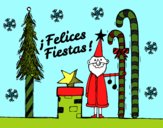 Dibujo Postal Felices Fiestas pintado por Isabel4455