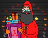 Santa Claus con regalos