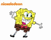 Bob Esponja saludando