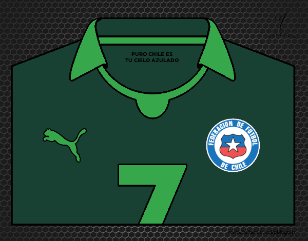 Camiseta del mundial de fútbol 2014 de Chile