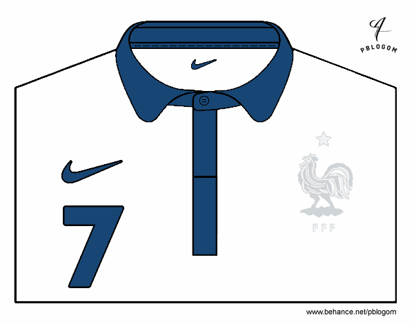 Camiseta del mundial de fútbol 2014 de Francia