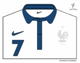 Camiseta del mundial de fútbol 2014 de Francia