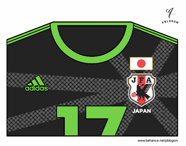 Camiseta del mundial de fútbol 2014 de Japón