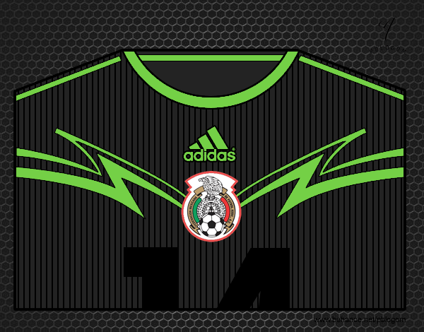 Camiseta del mundial de fútbol 2014 de México