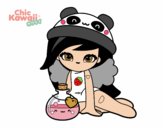 Dibujo Chica Kawaii pintado por Nicol10