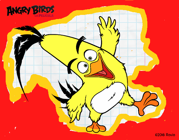 Dibujo Chuck de Angry Birds pintado por lucian333o