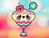 Copa de helado kawaii