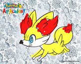 Fennekin corriendo