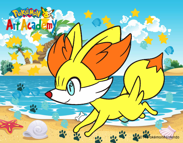 Fennekin corriendo