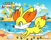 Fennekin corriendo