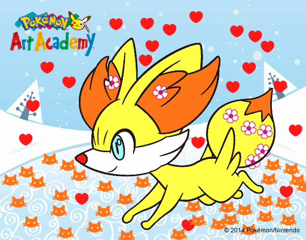 Fennekin corriendo