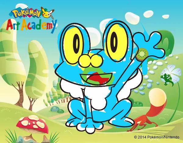 Froakie saludando