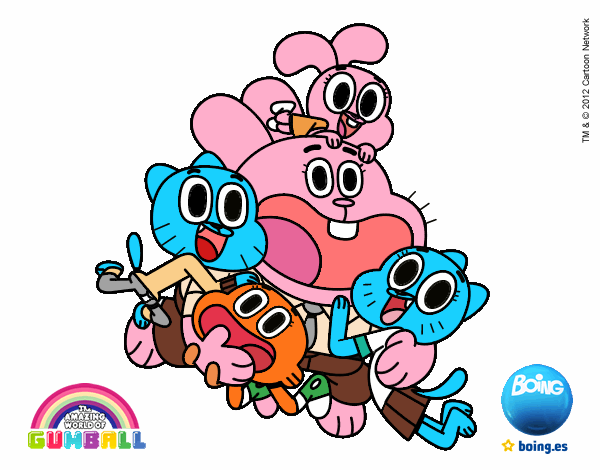 Gumball y amigos contentos