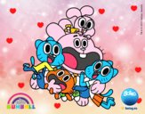 Gumball y amigos contentos