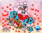 Gumball y amigos contentos