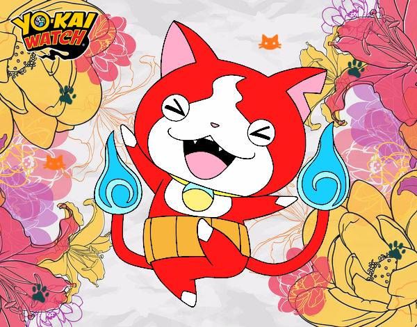 Jibanyan feliz