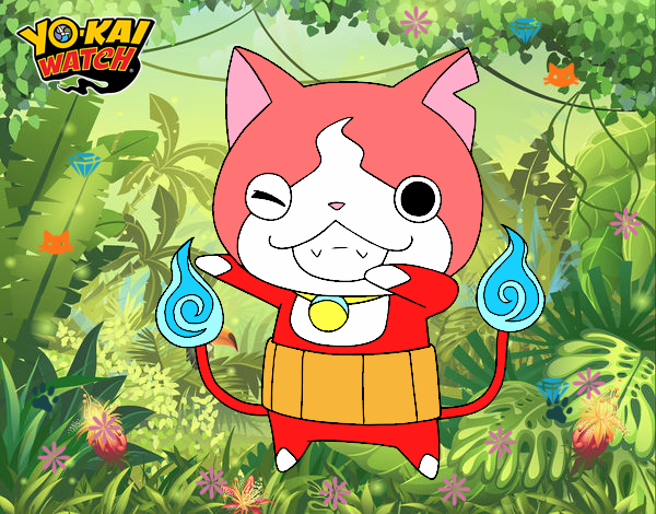 Jibanyan guiñando el ojo