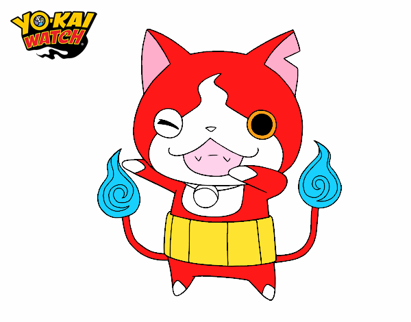 Jibanyan guiñando el ojo