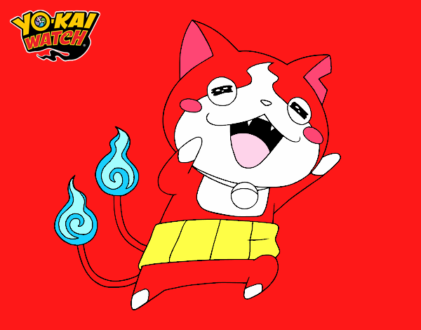 Jibanyan super feliz