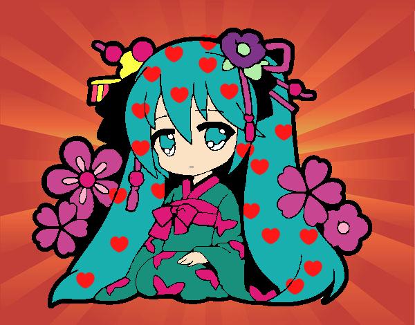 miku corazones