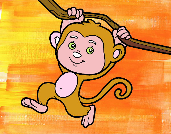 el mono el la pintura