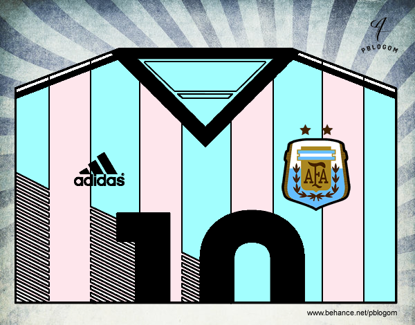 Camiseta del mundial de fútbol 2014 de Argentina