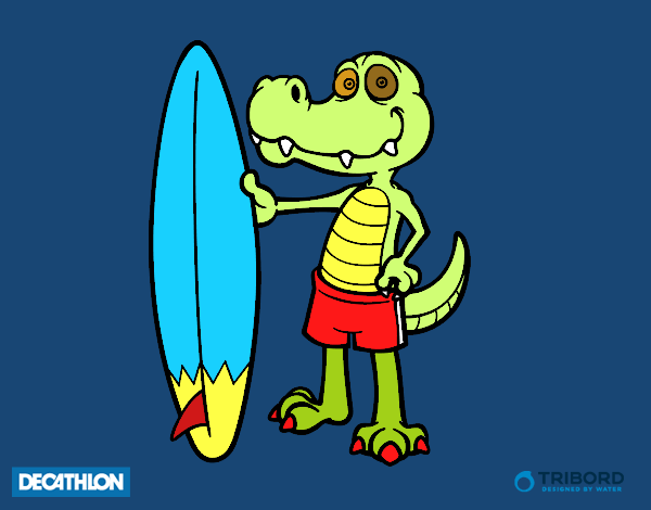 Decathlon - Cocodrilo surfero