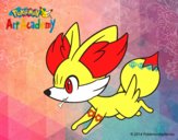 Fennekin corriendo