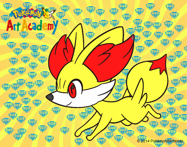 Fennekin corriendo