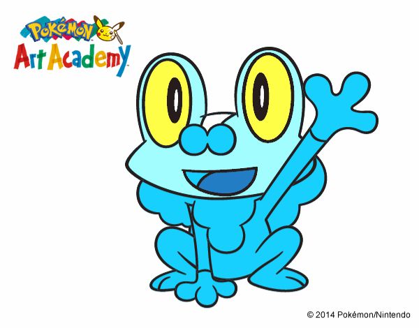 Froakie saludando