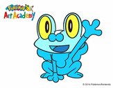 Froakie saludando