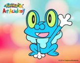 Froakie saludando