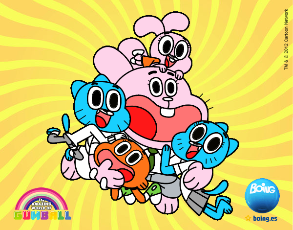 Gumball y amigos contentos