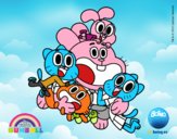 Gumball y amigos contentos