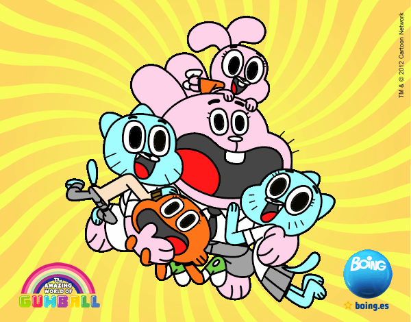 Gumball y amigos contentos