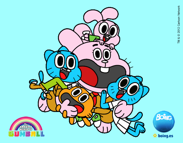 Gumball y amigos contentos