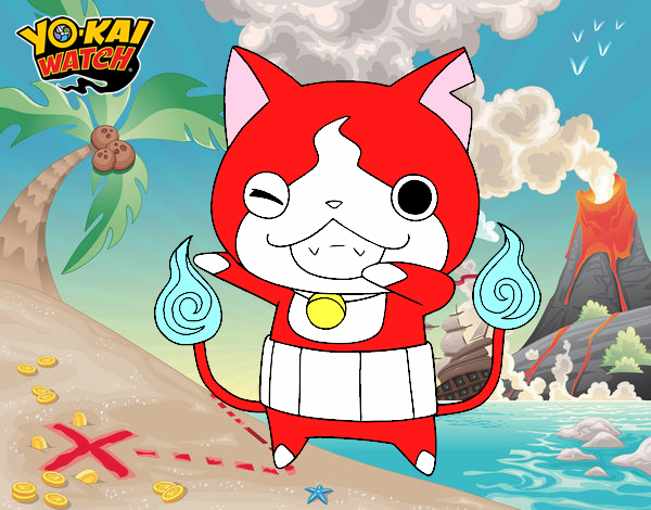 Jibanyan guiñando el ojo