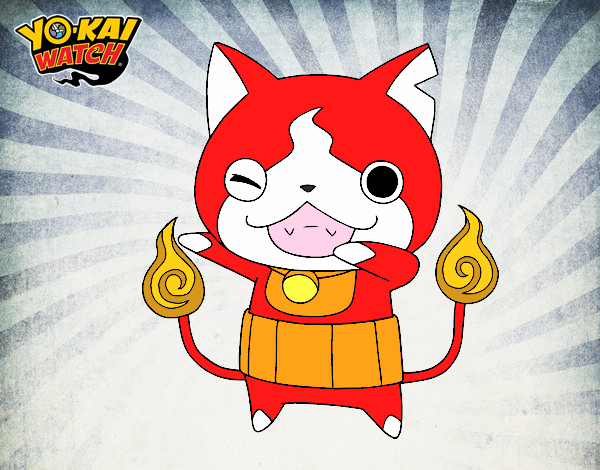 Jibanyan guiñando el ojo