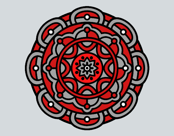 Dibujo Mandala para la relajación mental pintado por mariacorte