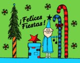 Postal Felices Fiestas