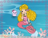 Dibujo Sirena y medusa pintado por stepha19