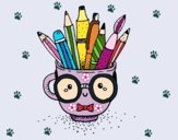 Dibujo Taza animada con lápices pintado por mariacorte