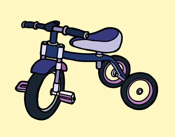Dibujo Triciclo para niños pintado por mariacorte