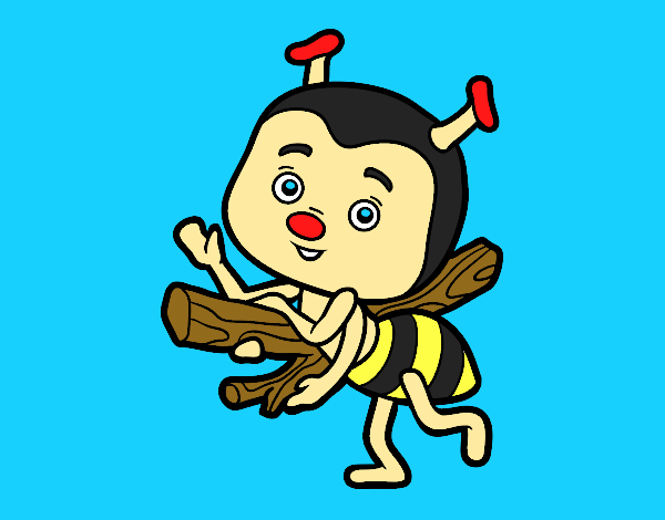 Abeja saludando