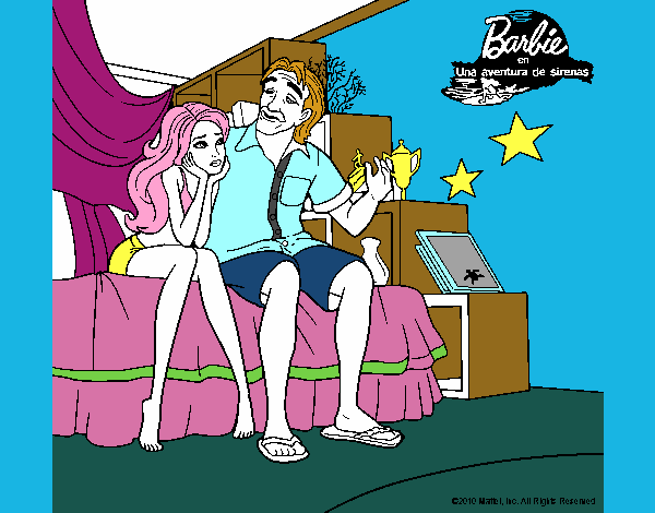 Barbie con su padre