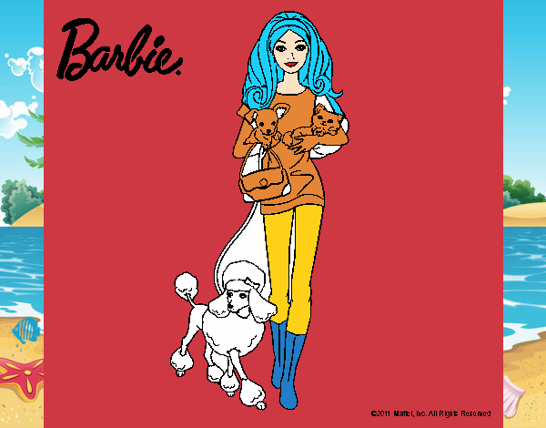 Barbie con sus mascotas