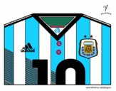 Camiseta del mundial de fútbol 2014 de Argentina