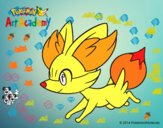 Fennekin corriendo