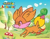 Fennekin corriendo