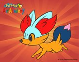 Fennekin corriendo